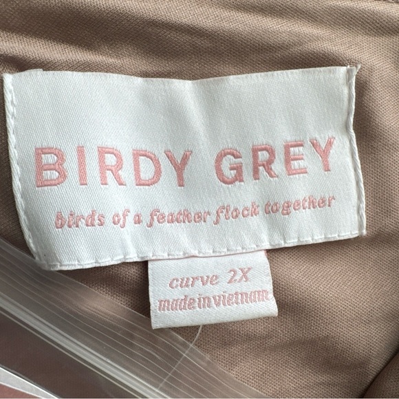 Birdy Grey Shamin Dress Crepe Taupe Curve 2X NEW NWT BRIDESMAID WEDDING - Picture 11 of 11